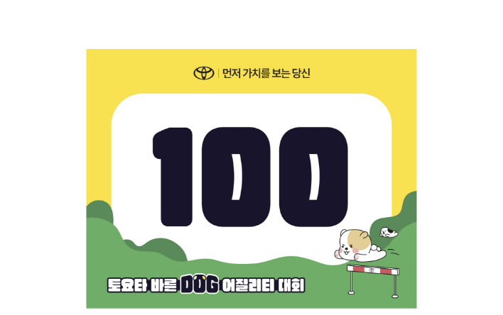 바른 DOG 배번호 스티커