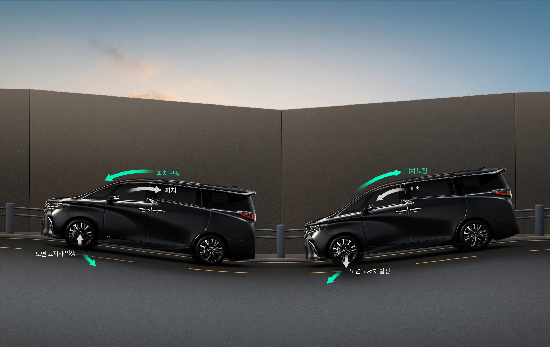 Luxury 세단 수준의 승차감